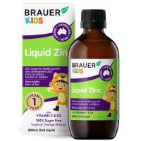 Brauer Baby and Kids Liquid Zinc 200ml
