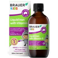 Brauer Kids Liquid Iron with Vitamin B 200ml