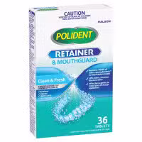 Polident Retainer And Mouthguard Daily Cleanser 36 Tablets