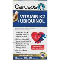 Carusos Vitamin K2 plus Ubiquinol 30 Capsules