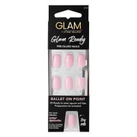 Manicare Glam Ready Pre Glued Nails Ballet on Point 30pcs