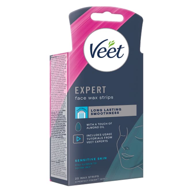 Shop Veet Expert Face Wax Strips For Sensitive Skin 20s Online