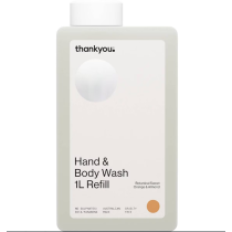 Thank You Hand and Body Wash Botanical Sweet Orange and Almond Refill 1L