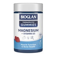 Bioglan Therapeutic Gummies Magnesium Plus Vitamin D3 65s