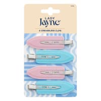 Lady Jayne Multi Coloured Creaseless Clips 4 Pack