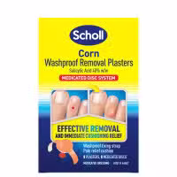 Scholl Corn Removal Plasters Washproof 8 Medicated Discs