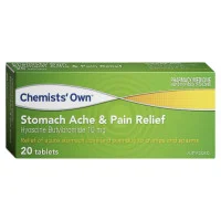 Chemists Own Stomach Ache And Pain Relief 10mg 20 Tablets