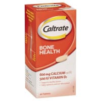 Caltrate 600 mg with 500IU Vitamin D 60 Tablets