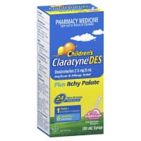 Claratyne DES Hayfever and Allergy Relief Bubblegum Syrup for Kids 100ml