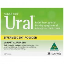 Ural Effervescent Lemon Flavour Powder 4g 28 Packs