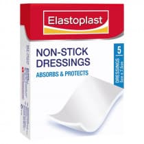 Elastoplast Non-Stick Dressings 5cm x 7.5cm 5 Pack