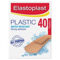 Elastoplast Plastic Water-Resistant Plasters 40 Strips