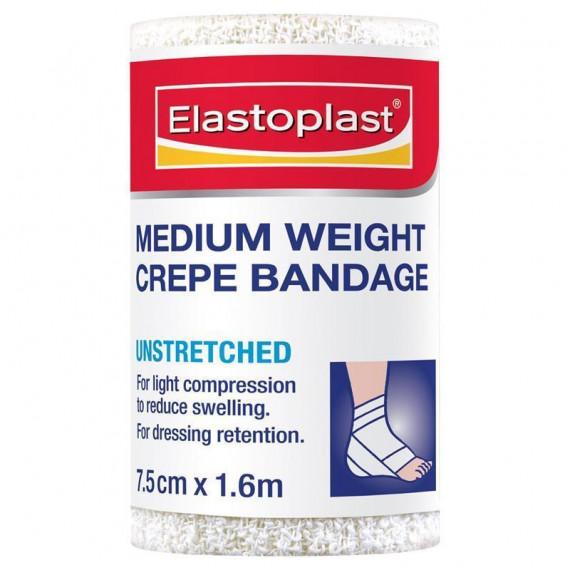 Buy Elastoplast Medium Weight Crepe Bandage 7.5cm x 1.6m Online Chemist Australia