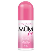 Mum Dry Cool Pink All Day Roll On Dedorant 50ml