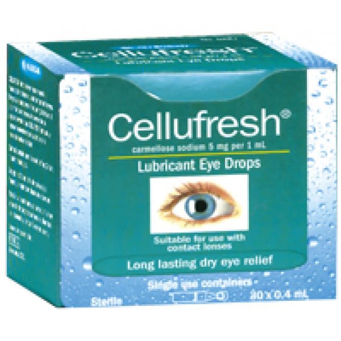 Buy Cellufresh Eye Drops 30 X 0.4ml Online