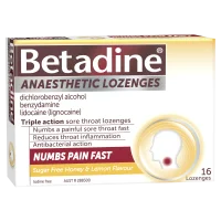 Betadine Anaesthetic Honey and Lemon 16 Lozenges