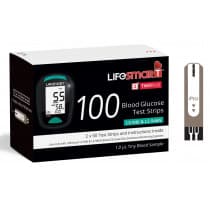 LifeSmart Two Plus Blood Glucose Test Strips 100 Pack