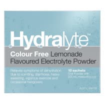 Hydralyte Electrolyte Powder Lemonade 5g 10 Pack