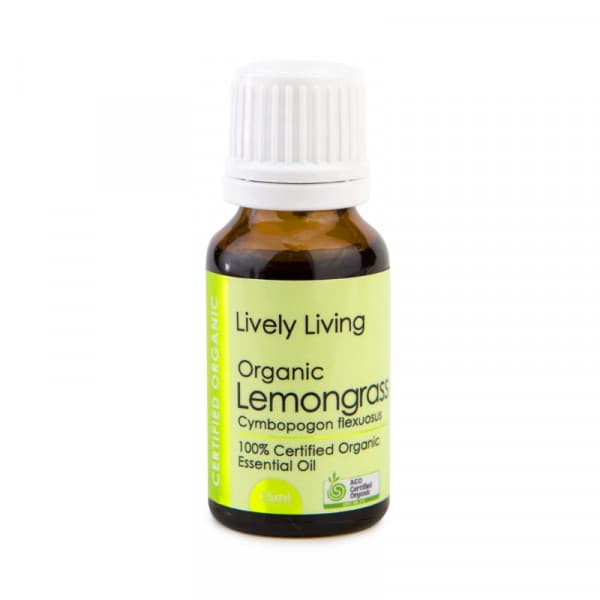 Buy Lively Living Essential Oil Organic Lemongrass 15ml Online