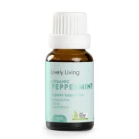 Lively Living Essential Oil Organic Peppermint 15ml