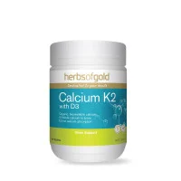 Herbs Of Gold Calcium K2 With D3 90 Tablets