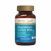 Herbs of Gold Magnesium Citrate 900 60 Capsules