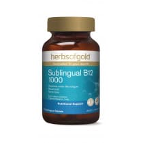 Herbs of Gold Sublingual B12 1000 75 Tablets