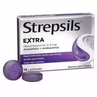 Strepsils Extra Blackcurrant 16 Lozenges