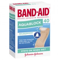 Band Aid Aquablock Regular 40 Sterile Strips