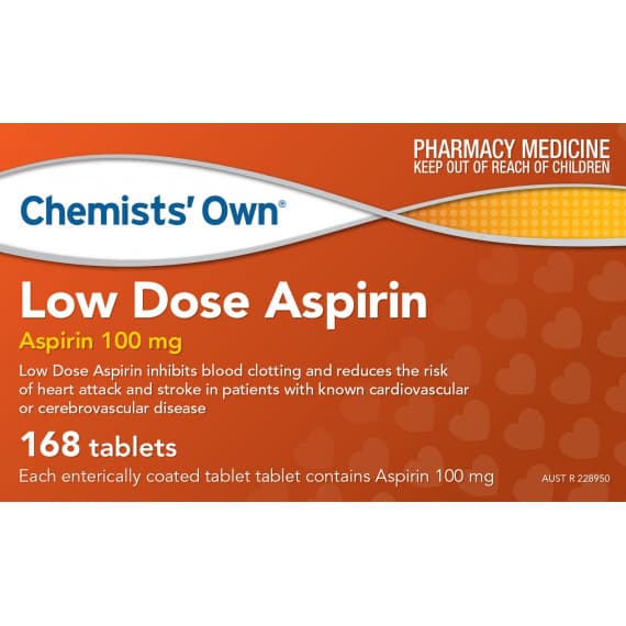 Buy Chemists Own Low Dose Aspirin 168 Tablets Online