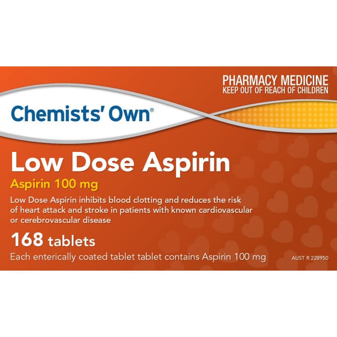 Buy Chemists Own Low Dose Aspirin 168 Tablets Online