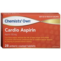 Chemists Own Cardio Aspirin 28 Tablets