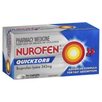 Nurofen Quickzorb Quick Pain Relief Caplets 342mg Ibuprofen 96 pack