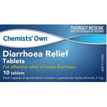 Chemists Own Diarrhoea Relief 10 Tablets
