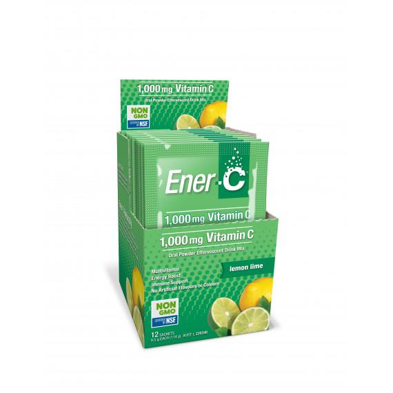 Buy Ener C Oral Powder Effervescent Drink Mix Lemon Lime 9.5g 12 Pack Online Chemist Australia