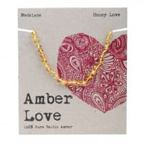 Amber Love Children's Necklace Baltic Amber Honey Love 33cm