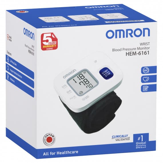 Omron Wrist Blood Pressure Monitor Basic HEM 6161