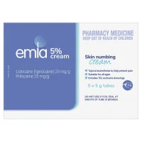 Emla 5 Percent Cream 5 x 5g With 10 Dressings