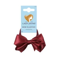 Lady Jayne Bow Elastics Maroon 2 Pack