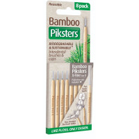 Piksters Bamboo Straight Interdental Brush Size 0 8 Pack