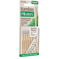 Piksters Bamboo Straight Interdental Brush Size 2 8 Pack