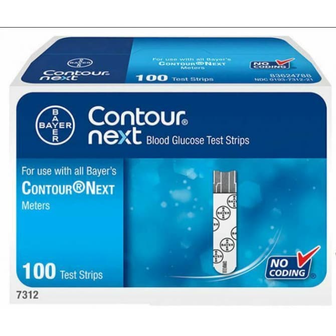 Buy Contour Next Blood Glucose Test Strips 100 Pack Online