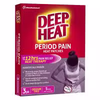 Deep Heat Period Pain Patches 3 Pack