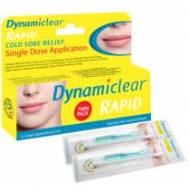 Dynamiclear Rapid Single Dose Cold Sore Relief 0.5ml Twin Pack