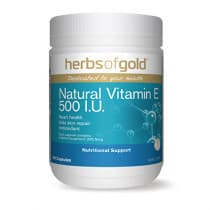 Herbs of Gold Natural Vitamin E 500IU 200 Capsules
