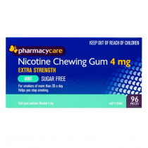 Pharmacy Care Nicotine Gum 4mg Mint 96 Pack