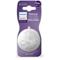 Avent Natural Teat Newborn Flow 0m plus 2 Pack