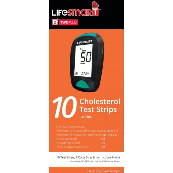 Buy LifeSmart Cholesterol Test Strip 10 Pack Online