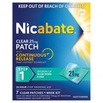 Nicabate Clear Patches 21mg 7 Patches