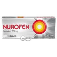 Nurofen Tablets 12s 200mg Ibuprofen Anti Inflammatory Pain Relief